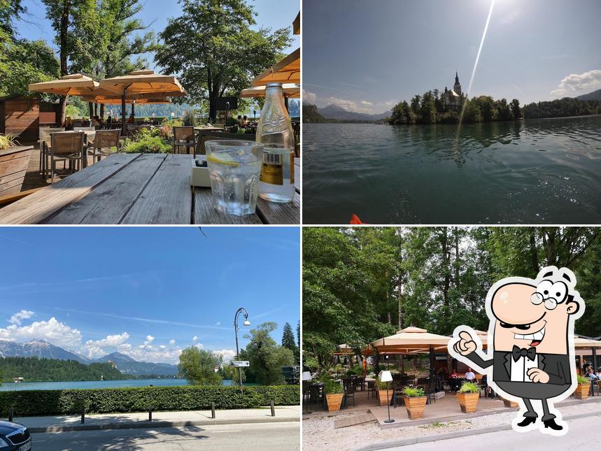 Goditi la vista dagli esterni di Lounge bar Plaža