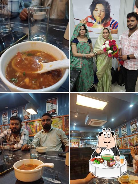 Hot and sour soup at MD RESTAURANT AND CAFE