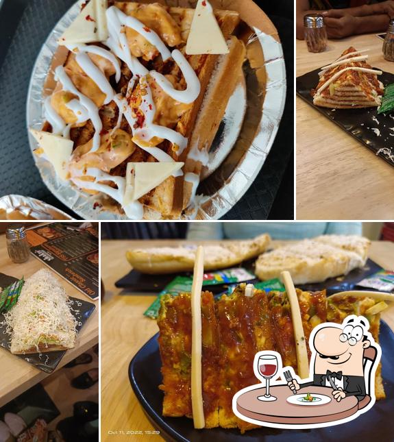 Food at Shakti sandwich