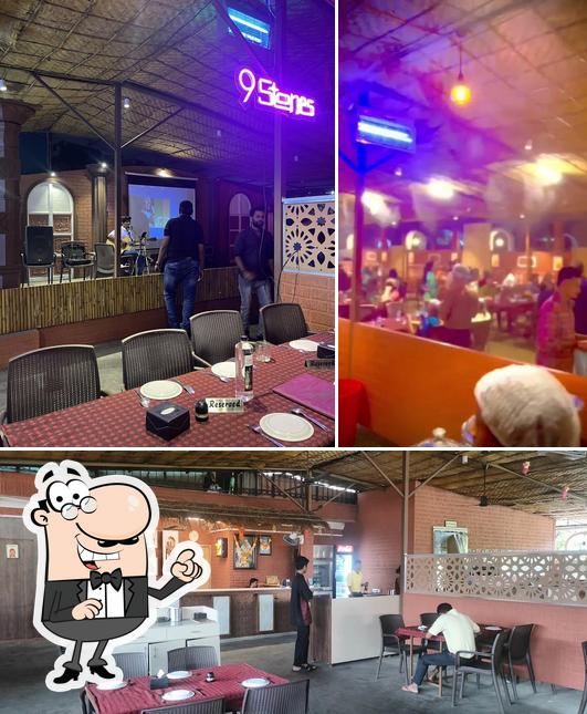 The interior of 9 Stones Family Restaurant and Bar