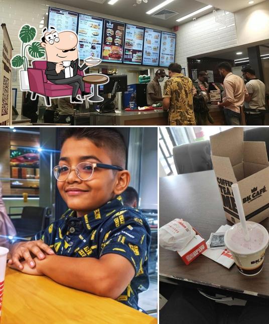 The interior of Burger King