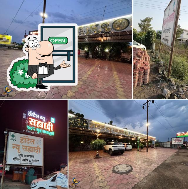 You can get some fresh air outside Hotel New Sahyadri