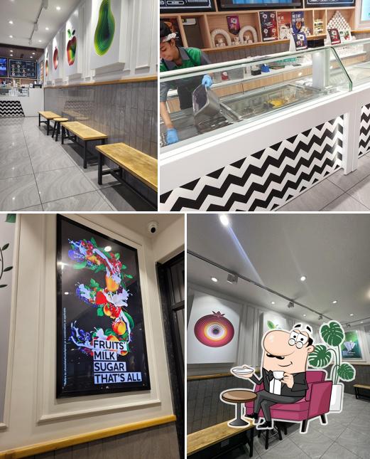 The interior of Naturals Ice Cream