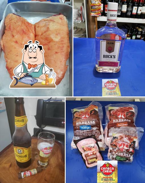 Salmão grelhado em Caneca Cheia