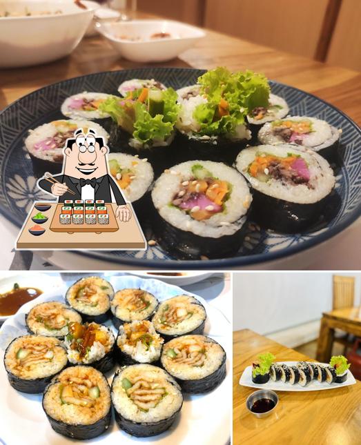 Pick different sushi options