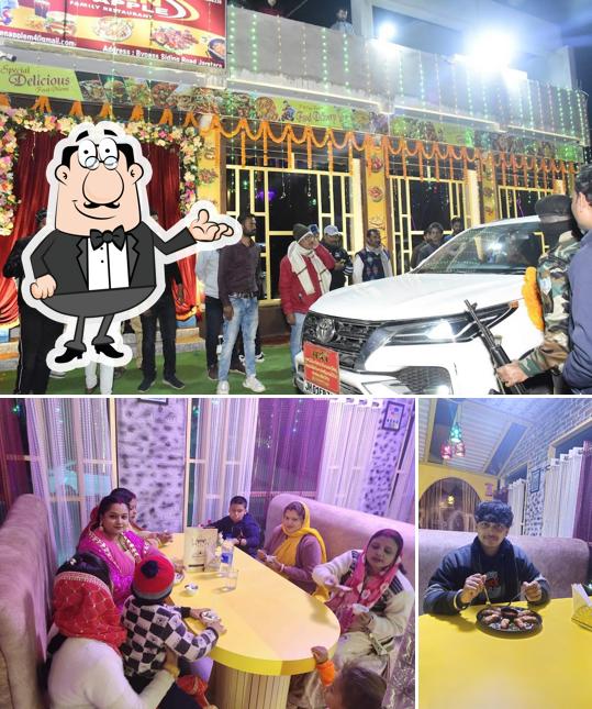 This is the image depicting interior and exterior at Golden Apple