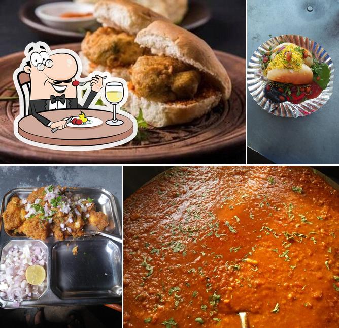 Food at Gujarat Pav Bhaji Dabeli Center