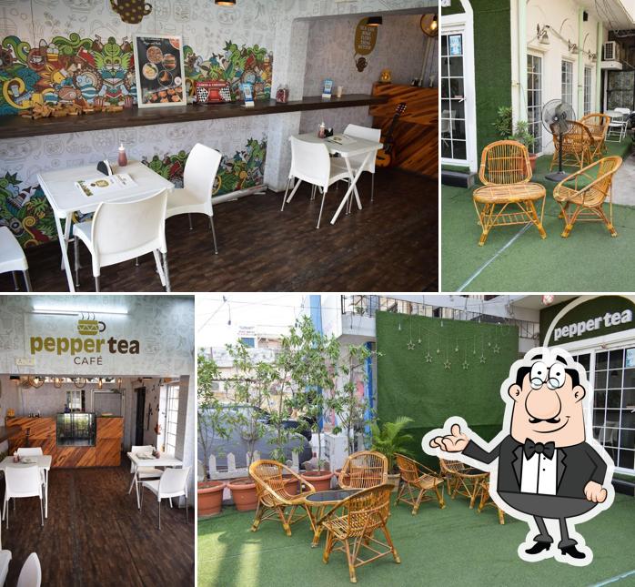 Take a seat at one of the tables at PepperTea Cafe