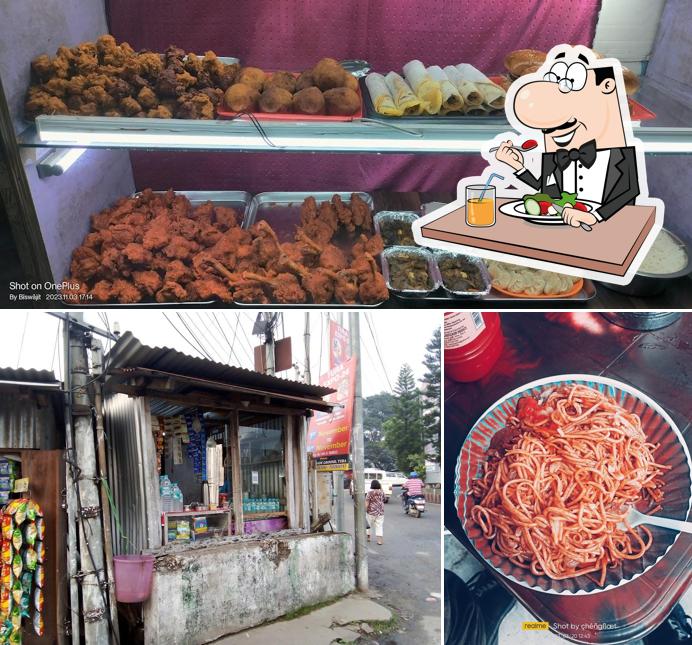 The image of food and exterior at Tandoori Hut