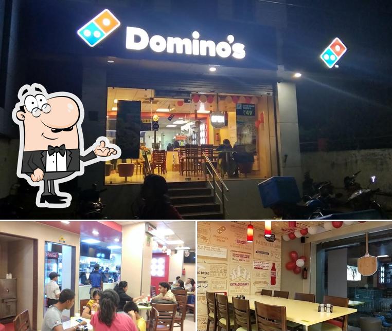 The interior of Domino's Pizza New Adarsh Nagar, Durg