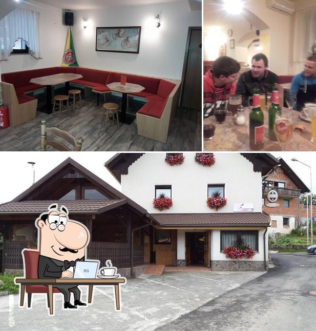 La interni e esterno del ristorante