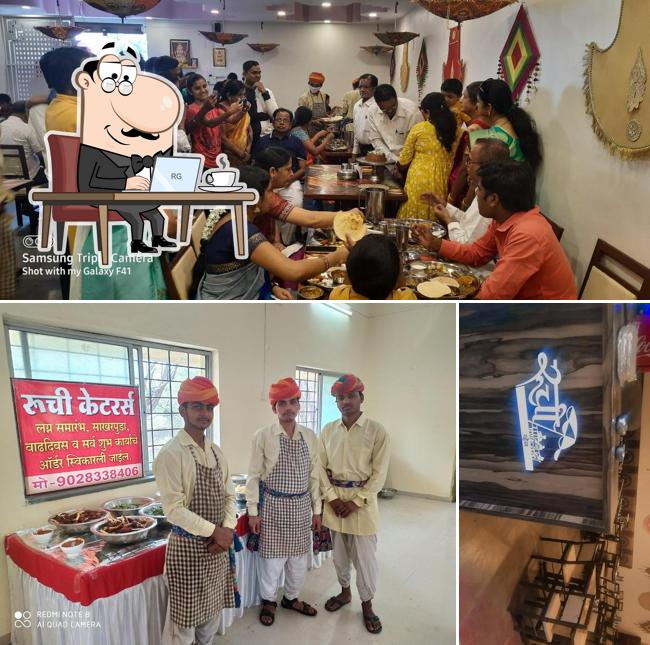 The interior of Ruchi Veg