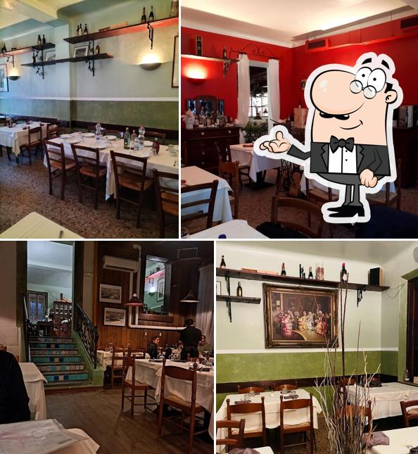 Gli interni di Trattoria Burlagiò