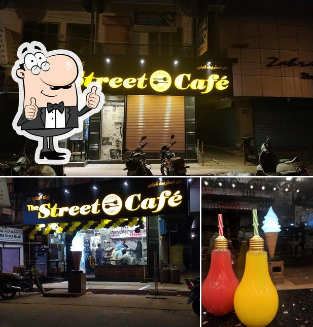 Here's a photo of the street cafe