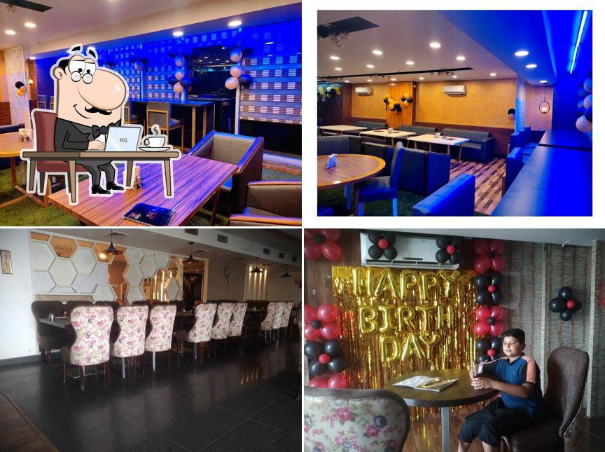 The interior of Mezbaan Fine Dine Restaurant