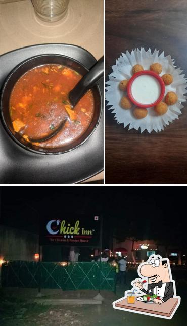 Among various things one can find food and exterior at Chick inn The Chicken &Paneer House
