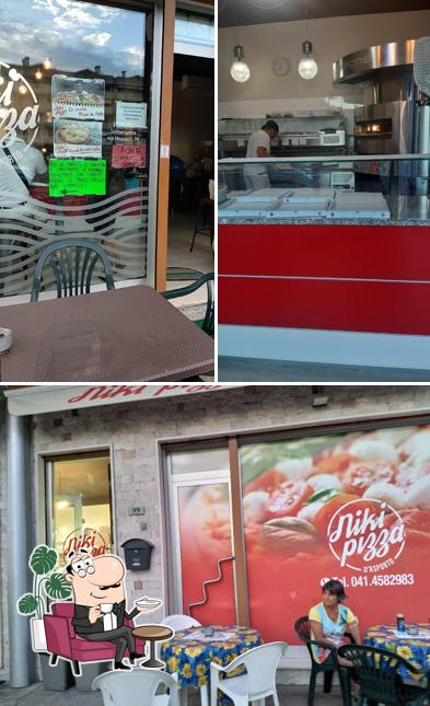 Dai un'occhiata agli interni di Niki pizza