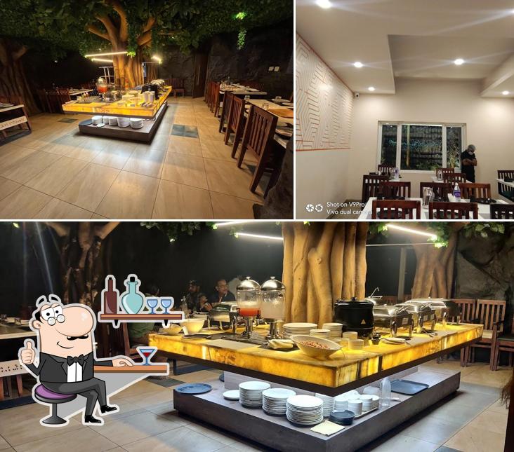The interior of Sri Rayappas Restaurant