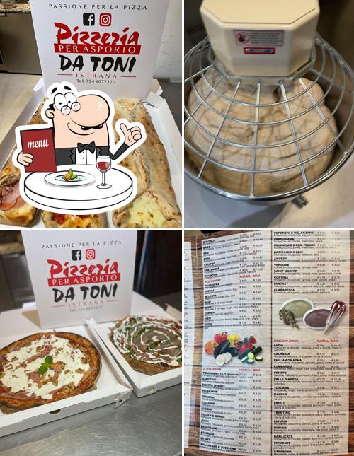 Platti al Pizzeria da Toni Istrana per Asporto