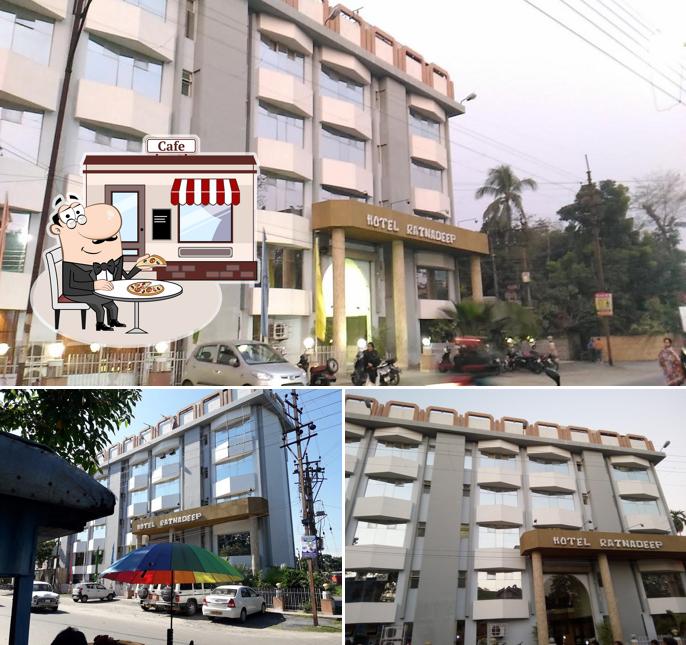 Check out the outside area of Hotel Ratnadeep