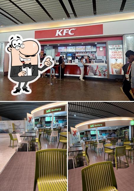 The interior of KFC