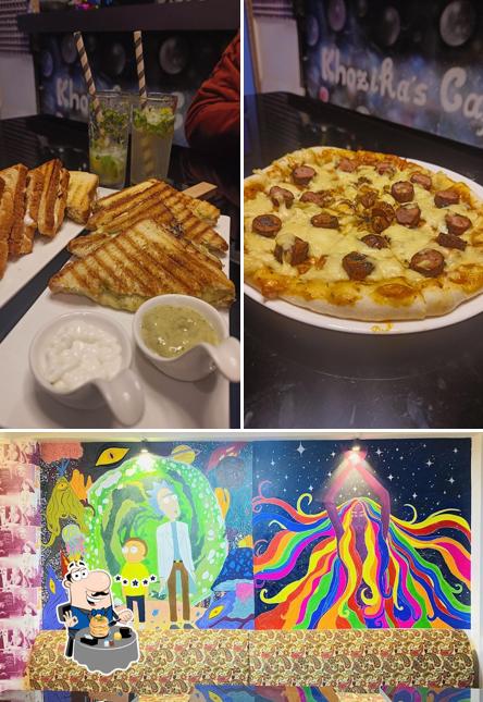 Among different things one can find food and exterior at Khozika’s cafe corner