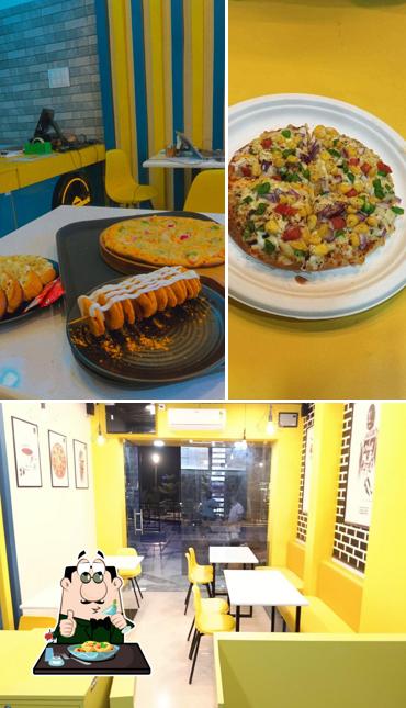 Take a look at the image displaying food and interior at Mr Sandwich Jaipur