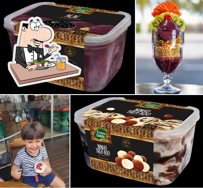 Comida em Sorveteria Frutos de Goiás Marista