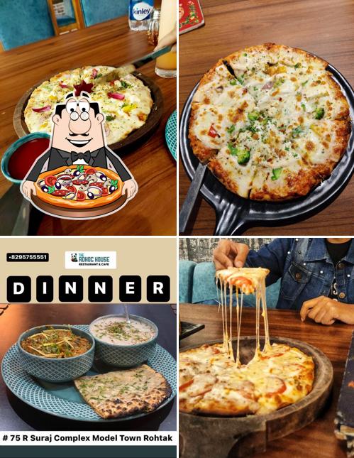 Pick pizza at The Adhoc House, Rohtak