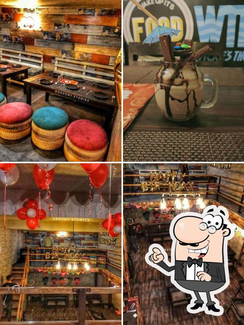 The interior of The Hookup Cafe