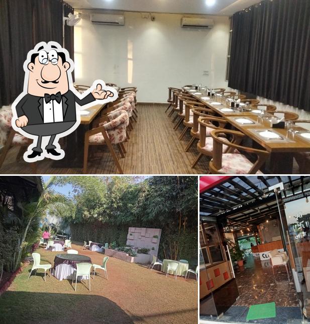 The interior of Club Dine Restaurant Cafe & Turf Best Family Restaurant In Dewas Best Veg-Restaurant In Dewas Best Restaurant