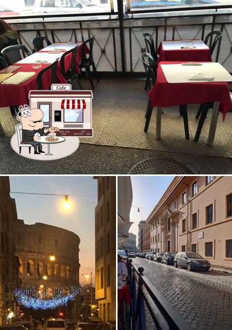 La esterno e interni del ristorante