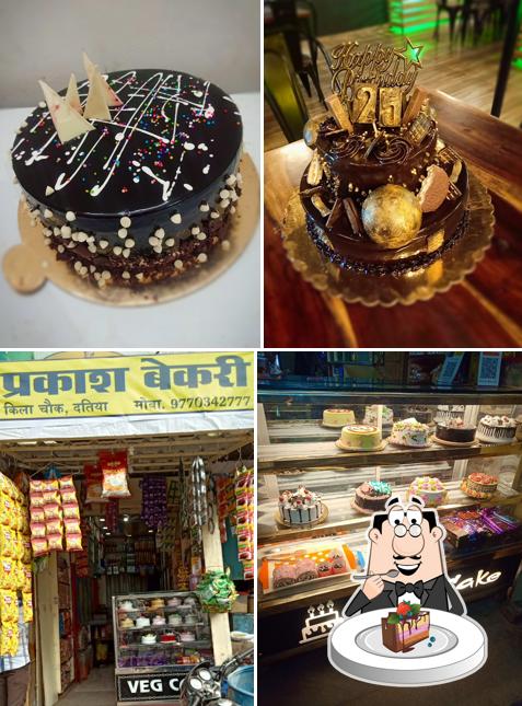 Chocolate cake at Prakash Bakery
