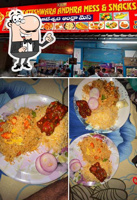 Sri Venkateswara Andhra Mess & Snacks is distinguished by interior and food