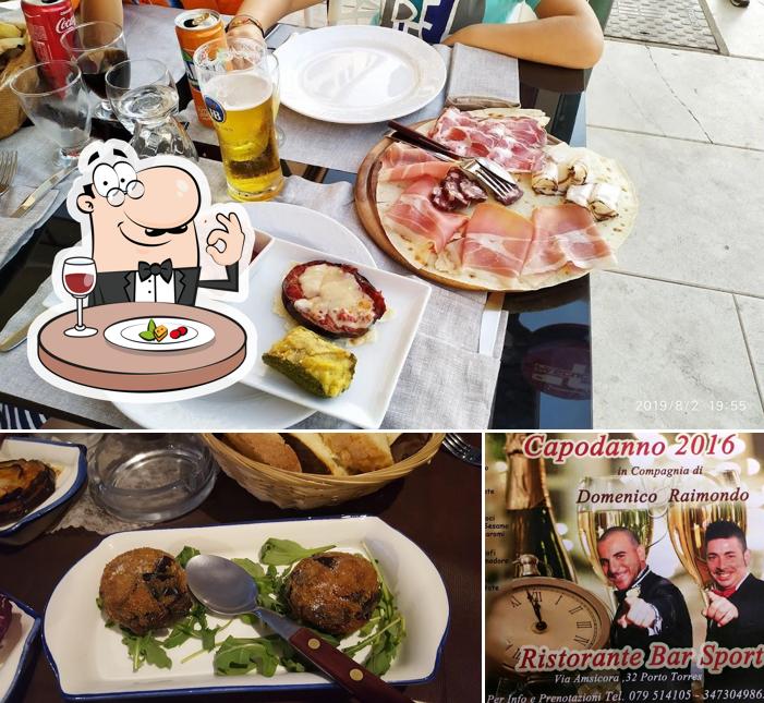 Questa è la immagine che mostra la cibo e esterno di Bar Sport Ristorante