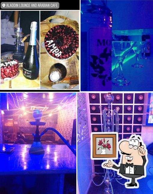 Aladdin Lounge & Arabian Cafe is distinguished by interior and drink