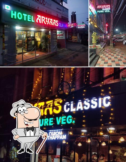 The exterior of Hotel Aryaas Classic