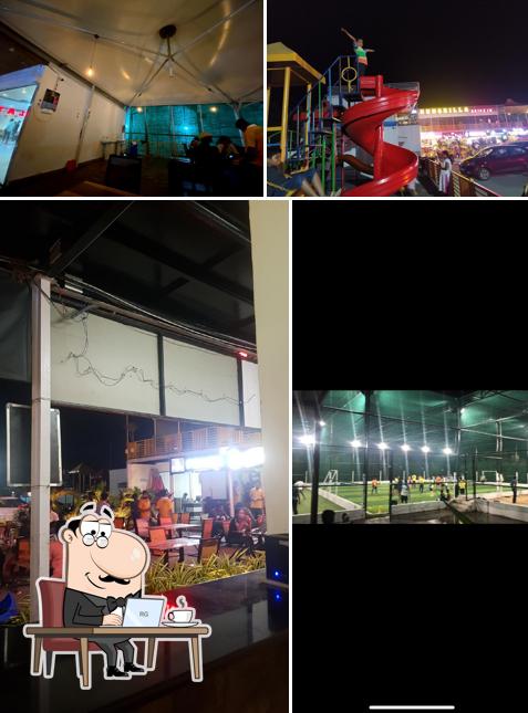 Check out how Hungrilla sports club looks inside