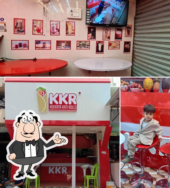 The interior of KKR - Kolkata Kati Rolls