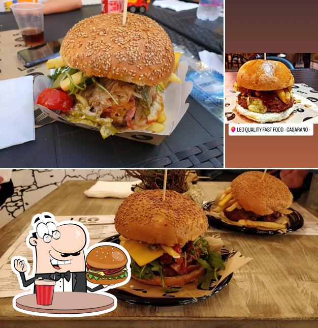 Prova un hamburger a LEO steak-house