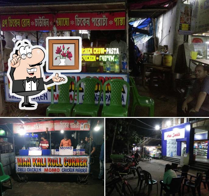 The interior of Maa Kali Roll Corner