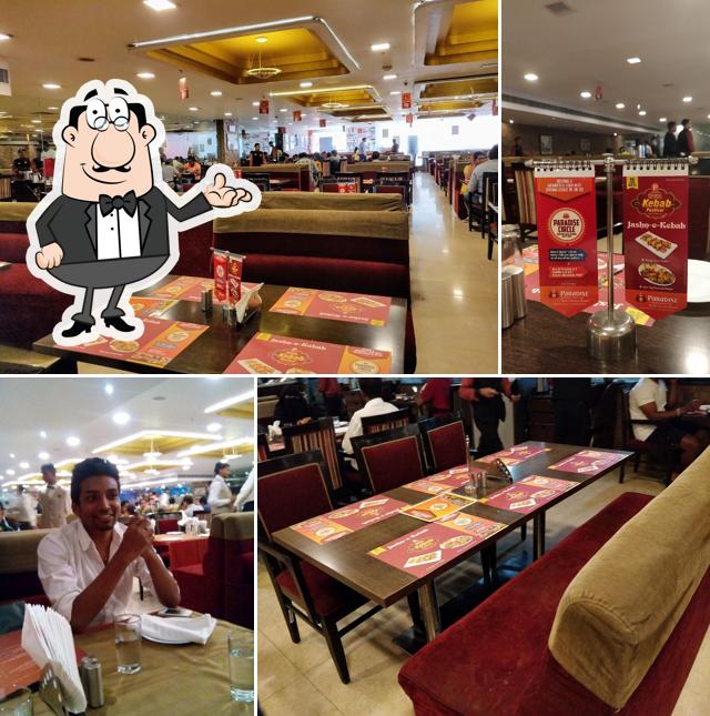 The interior of Paradise Biryani Kukatpally