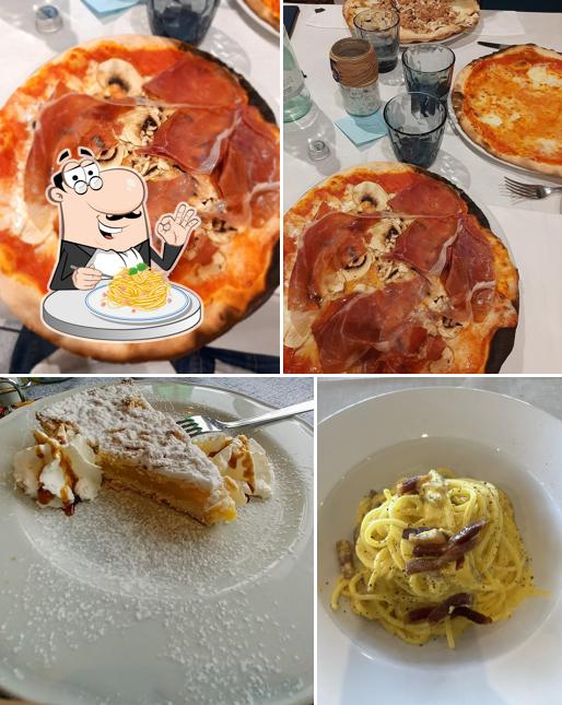 Spaghetti alla carbonara al Tony Ristorante Pizzeria