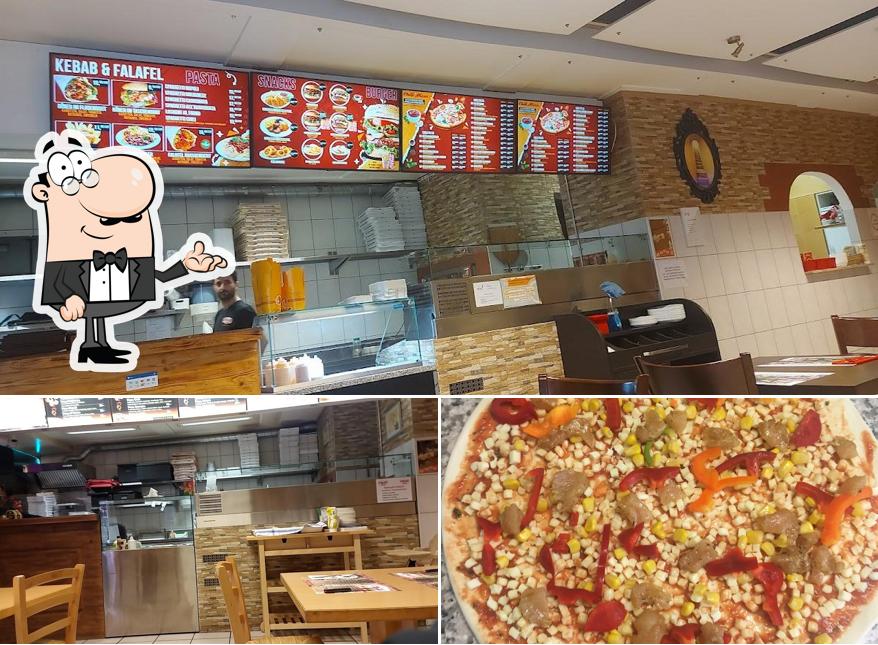 Tra le diverse cose da Chili Pizza. مطعم بلودان سوري si possono trovare la interni e cibo