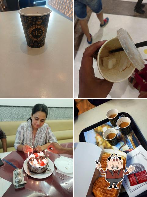 Chocolate mousse at Indian tea house