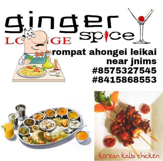 Check out the image displaying food and alcohol at Ginger Spice Lounge