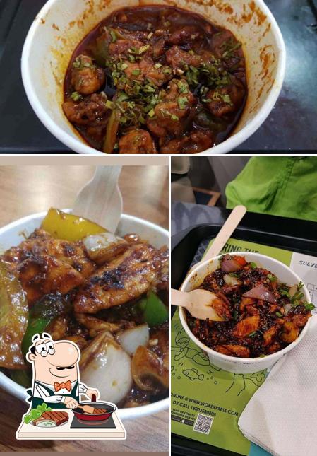 Get meat meals at Chinese Wok