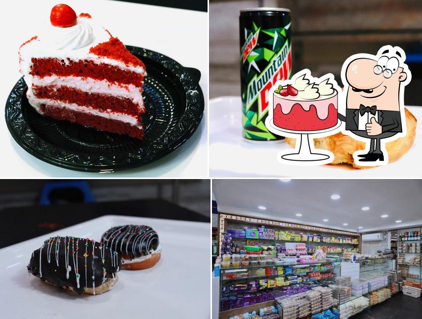 Red velvet cake at Mohan Bakery