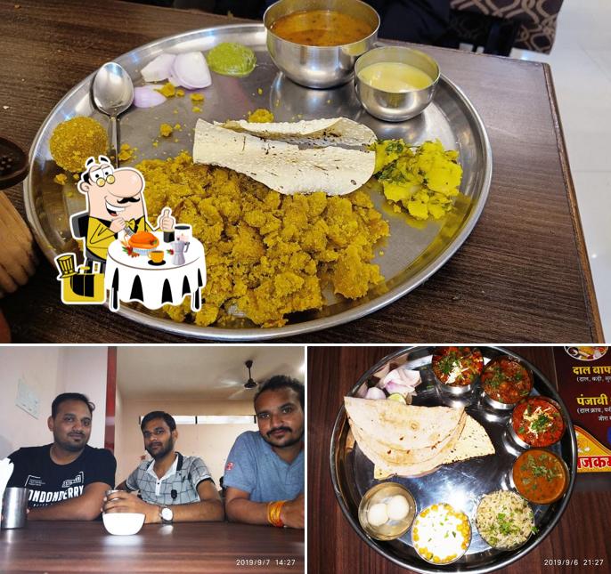 Food at Raj Kamal Dal Bafla
