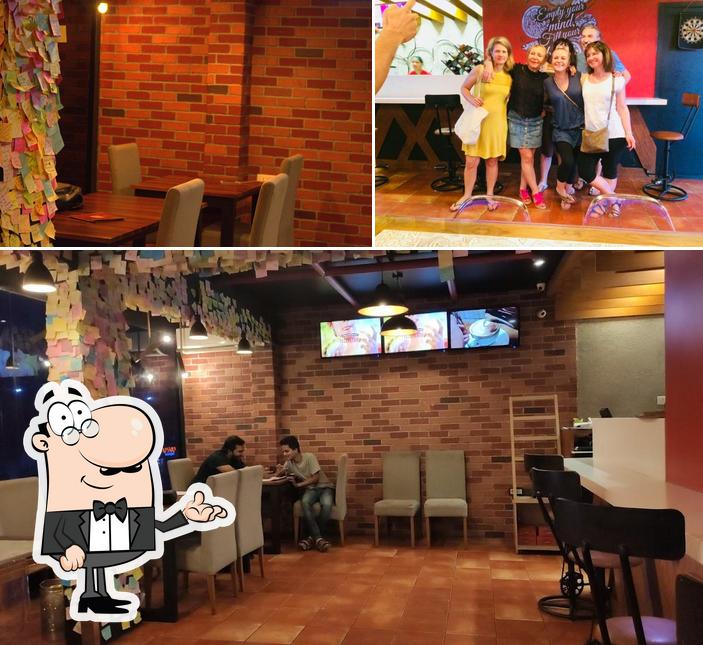 The interior of Tellistory Cafe
